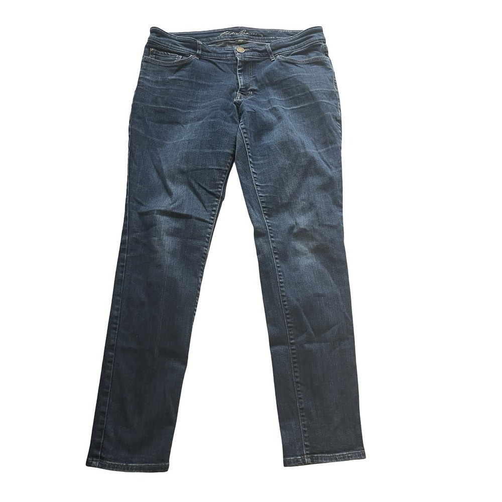Eddie Bauer Women's Size 10 Jeans Modern Fit Slim Leg Dark Wash 97% Cotton